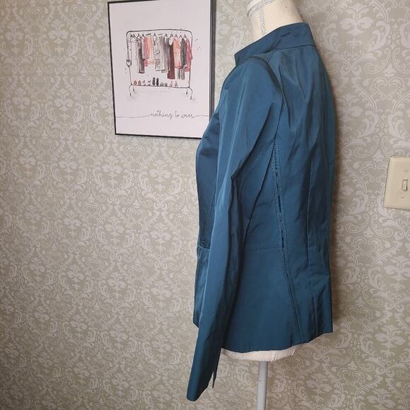 LAFAYETTE 148 New York Size 2 Lightweight Green Jacket - Picture 8 of 11